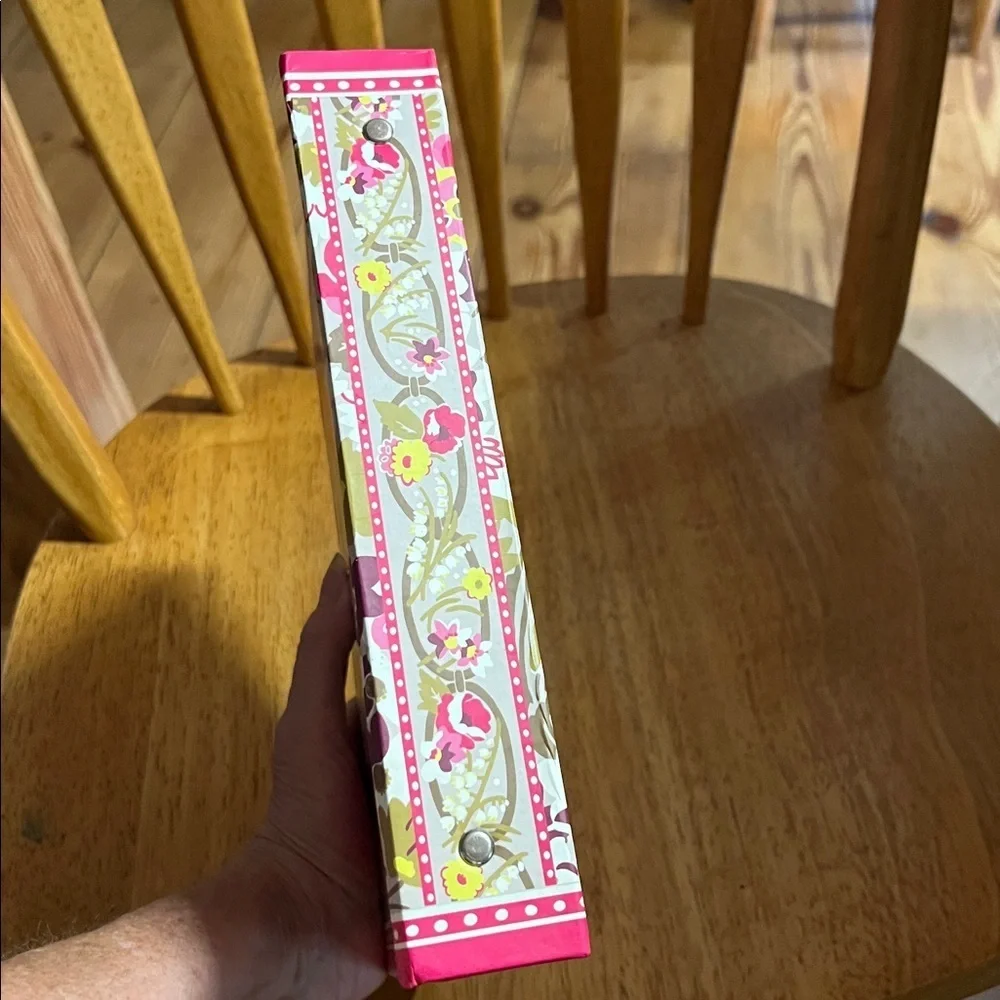Vera Bradley Floral Notebook with Pink and Yellow Accents Cookbook Recipes